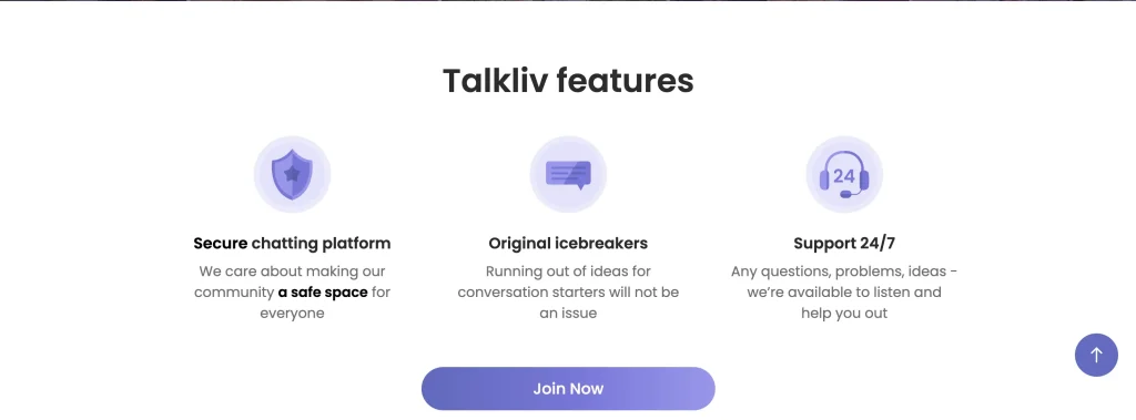 Talkliv Features